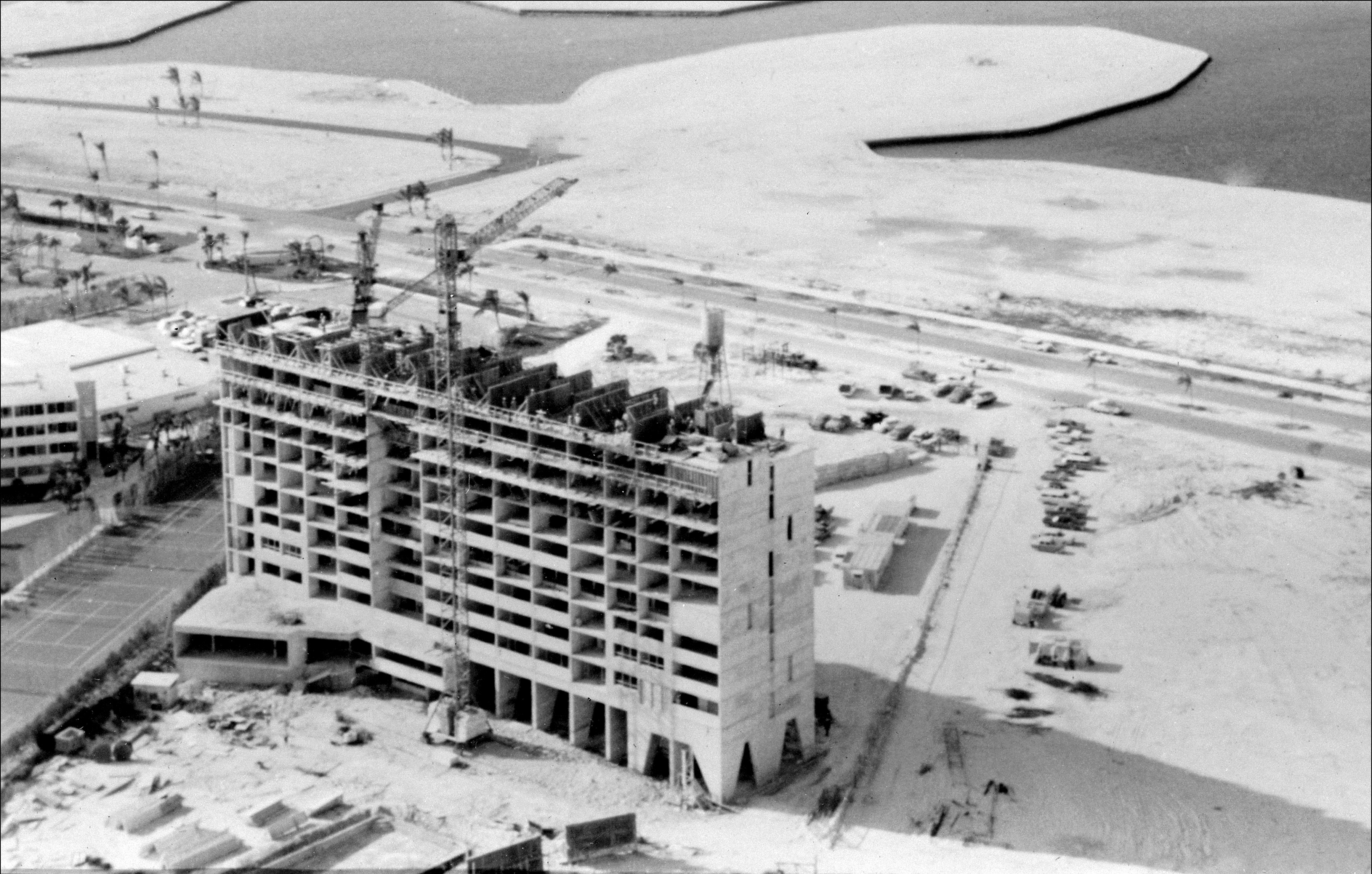 Atlantic Beach Hotel construction, 1966