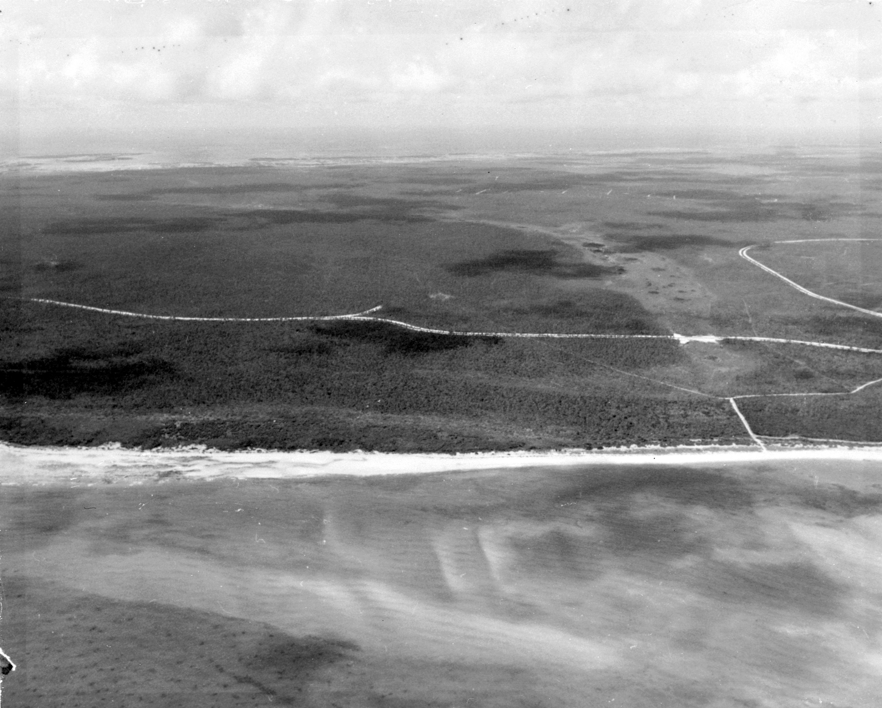 The "Great Slough" prior to the construction of the Grand Lucayan Waterway, July 1967