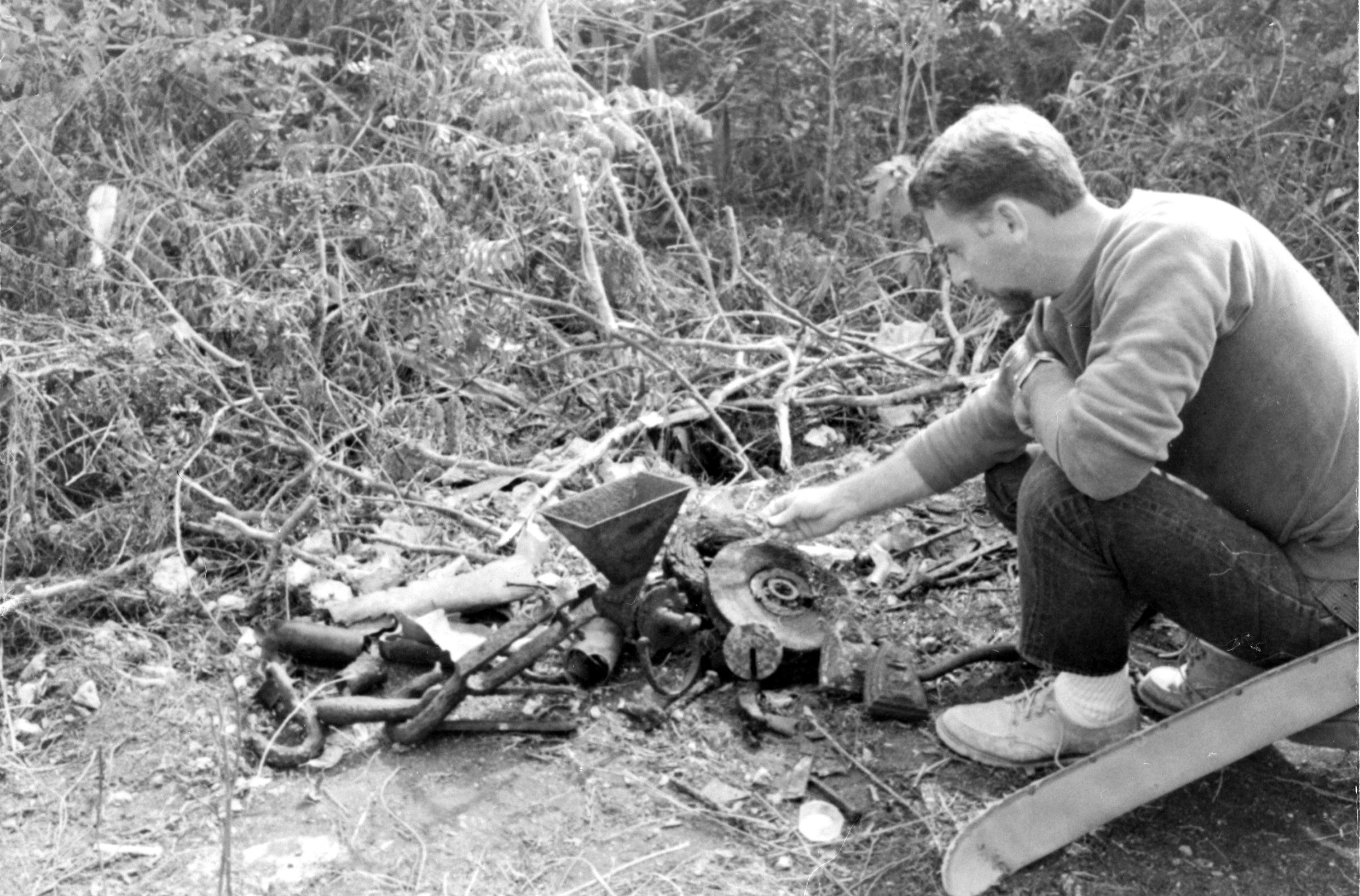 Implements discovered at abandoned village, East End, 1970's