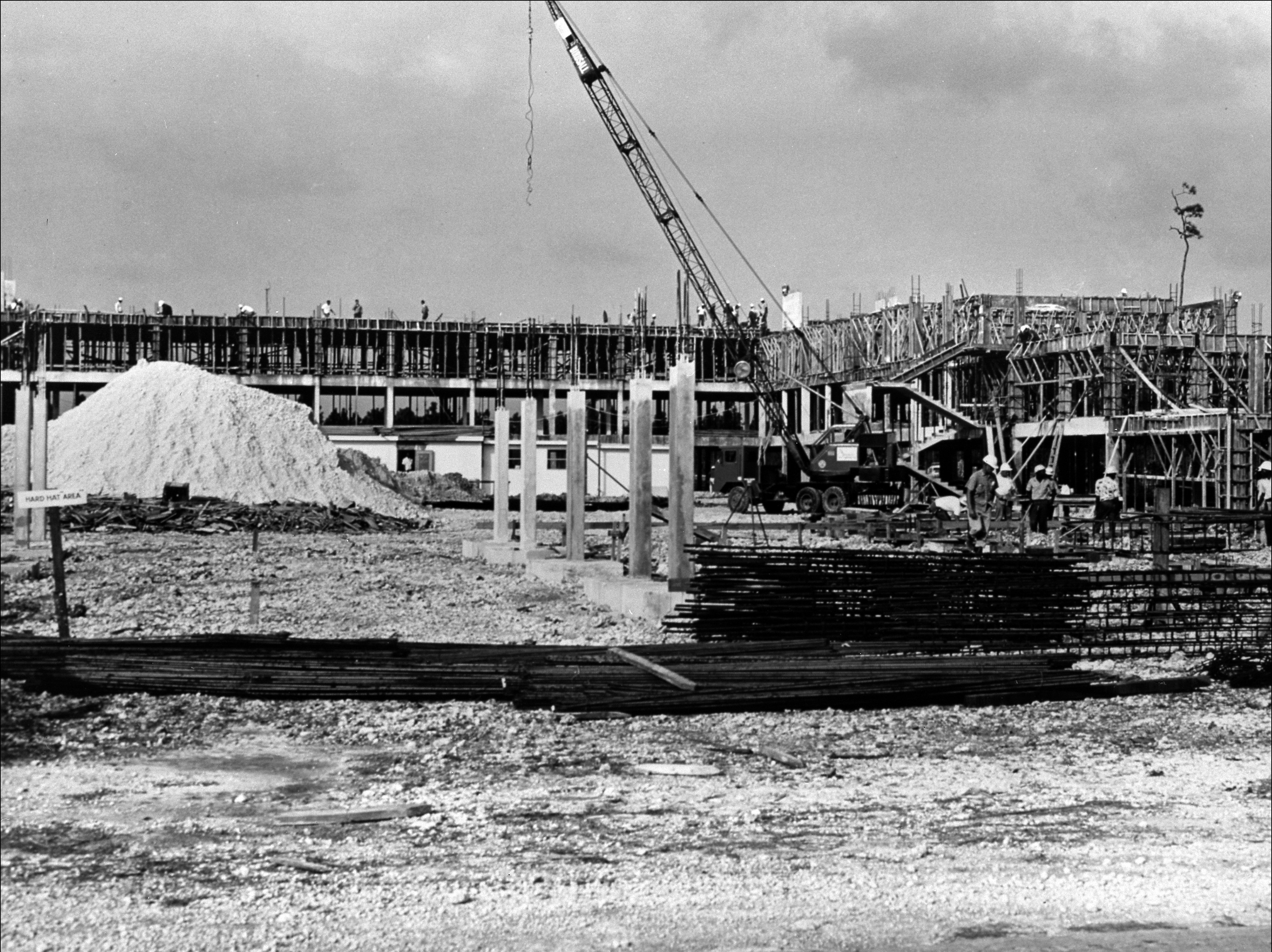 Jansel Court Condominium under construction, 1960's