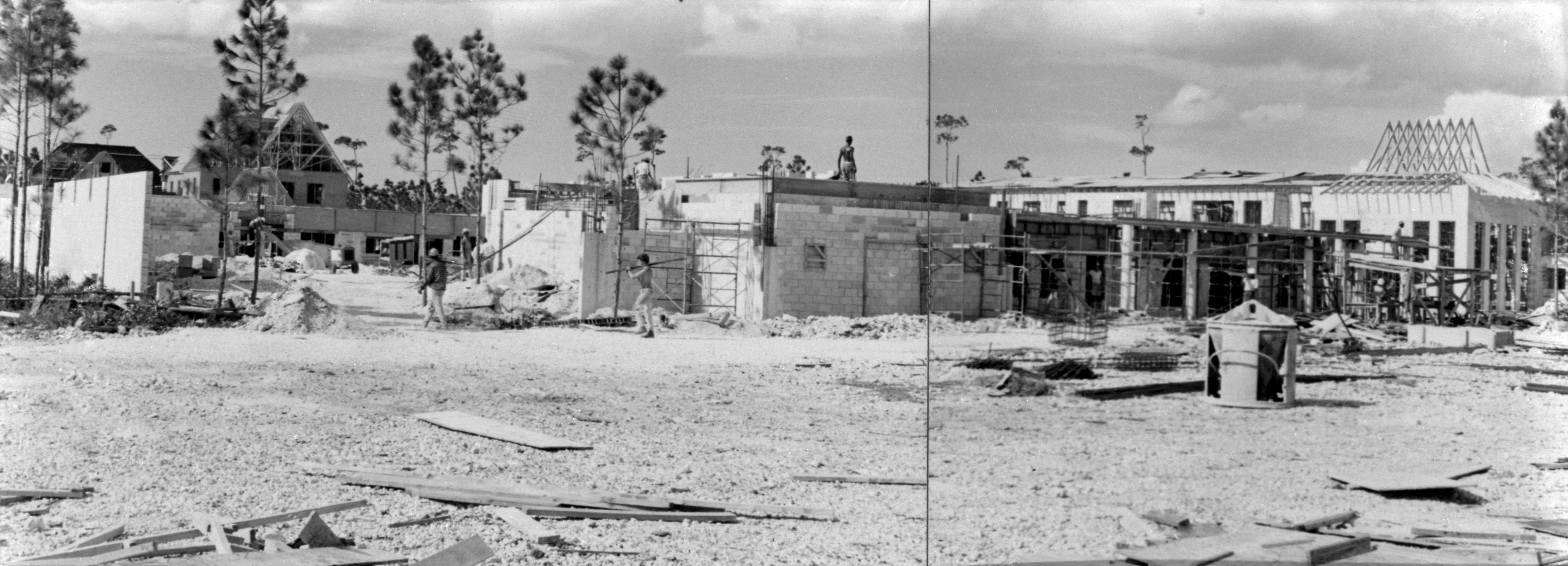 Panoramic view of the International Bazaar, March 1966