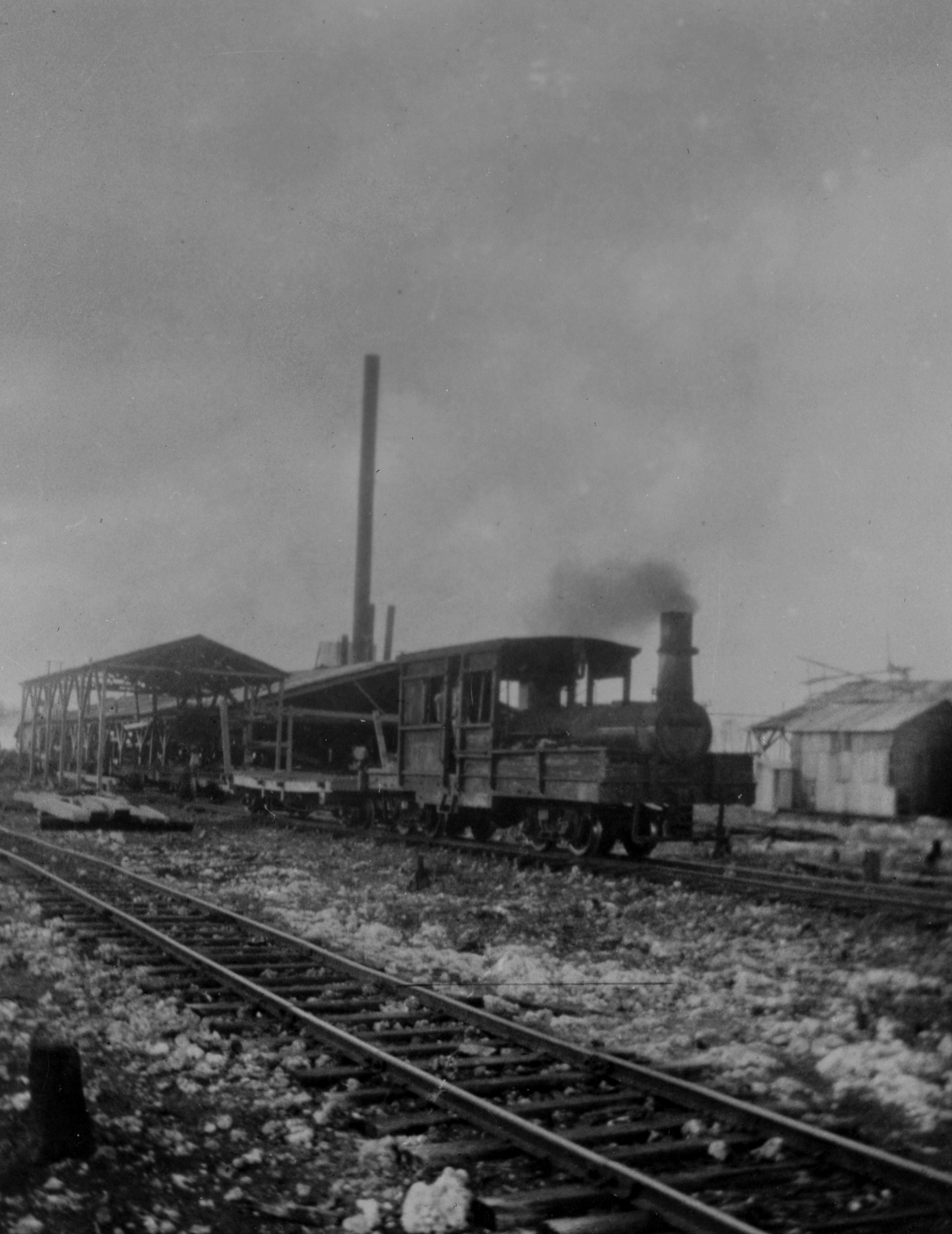 Locomotive Number 5 at Pine Ridge, 1946