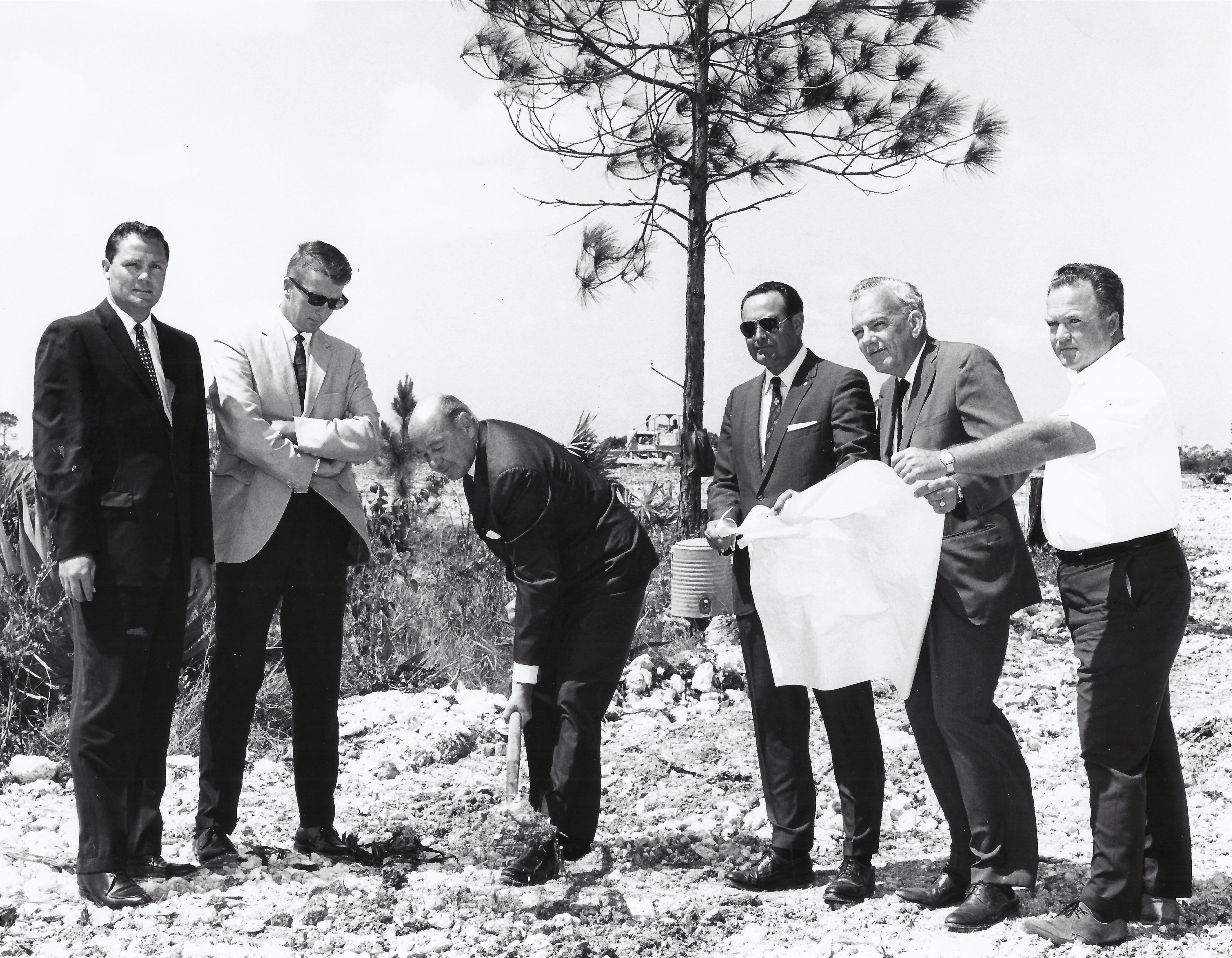 Ground breaking at the Cement Plant