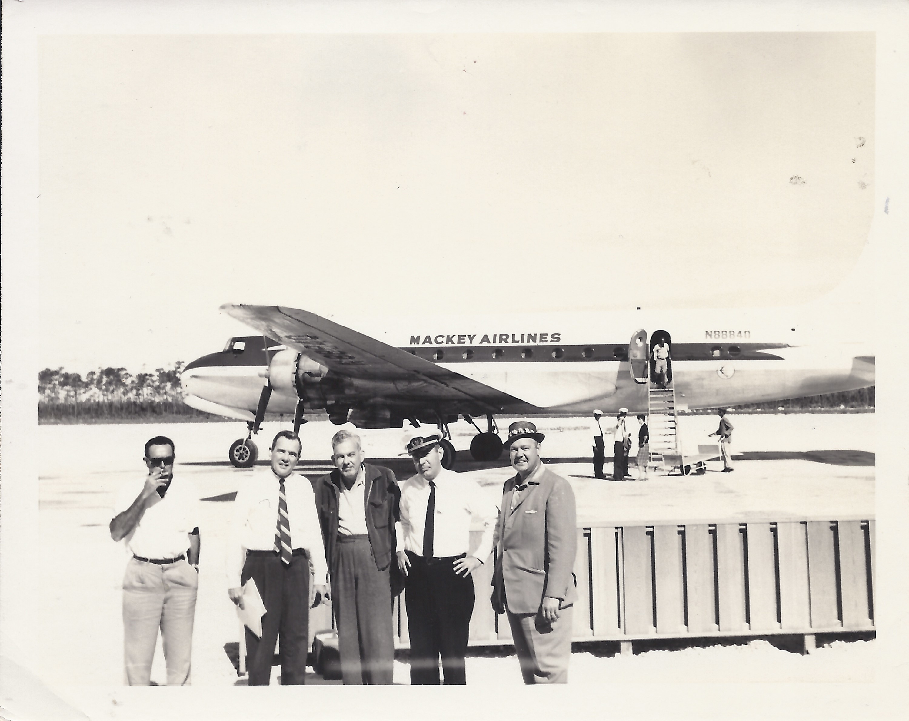 Mackey Airlines at Freeport Airport, early 1960's