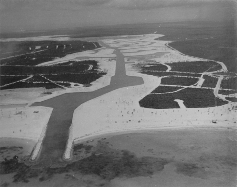 Grand Bahama Waterway under construction, 1960's
