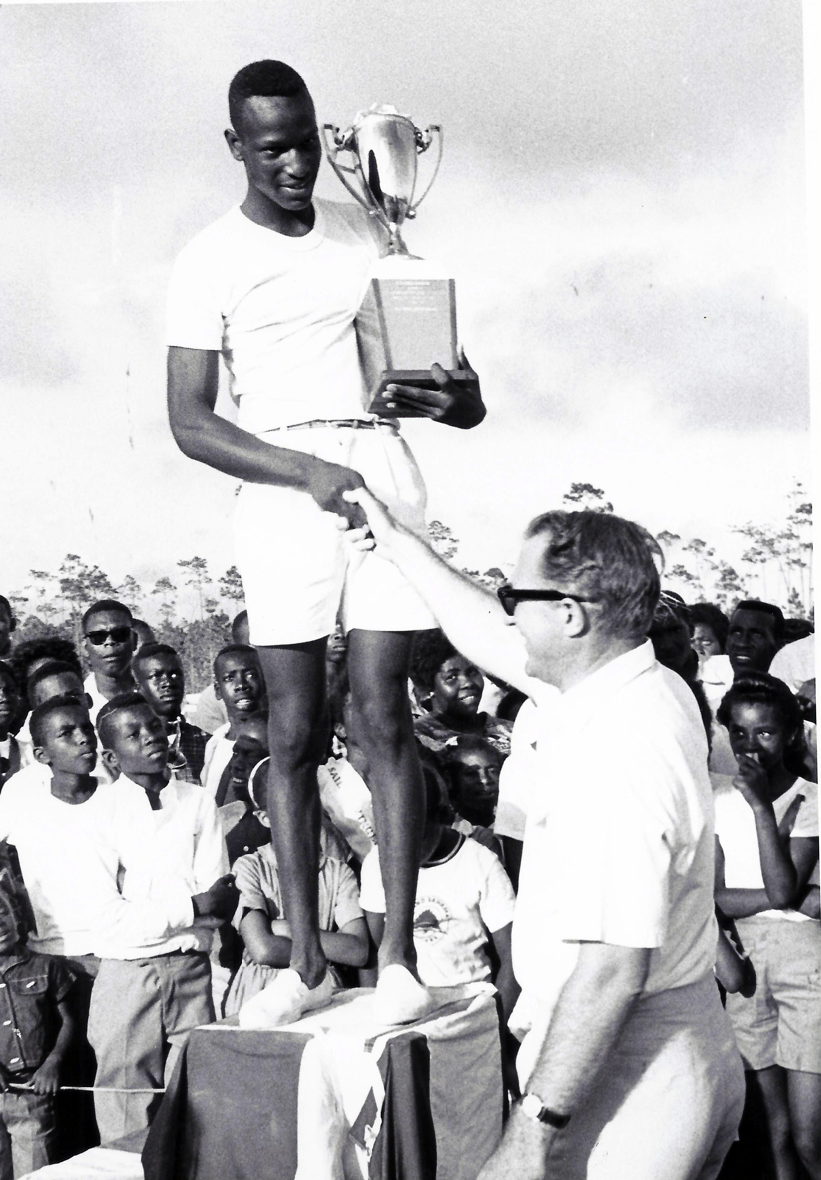 Sports Day award ceremony, 1960's