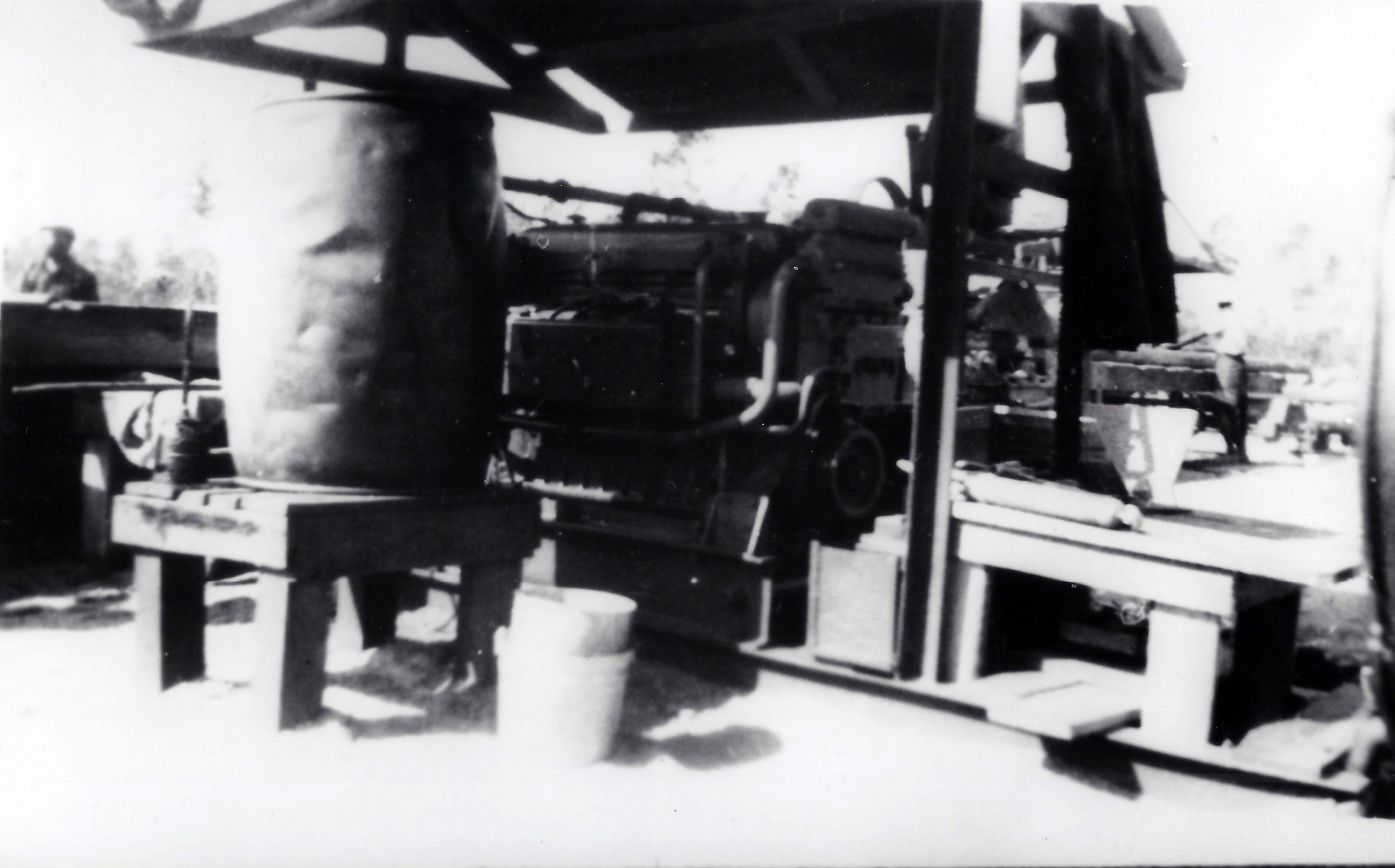 Generator at the Pine Ridge Lumber Camp, 1940's