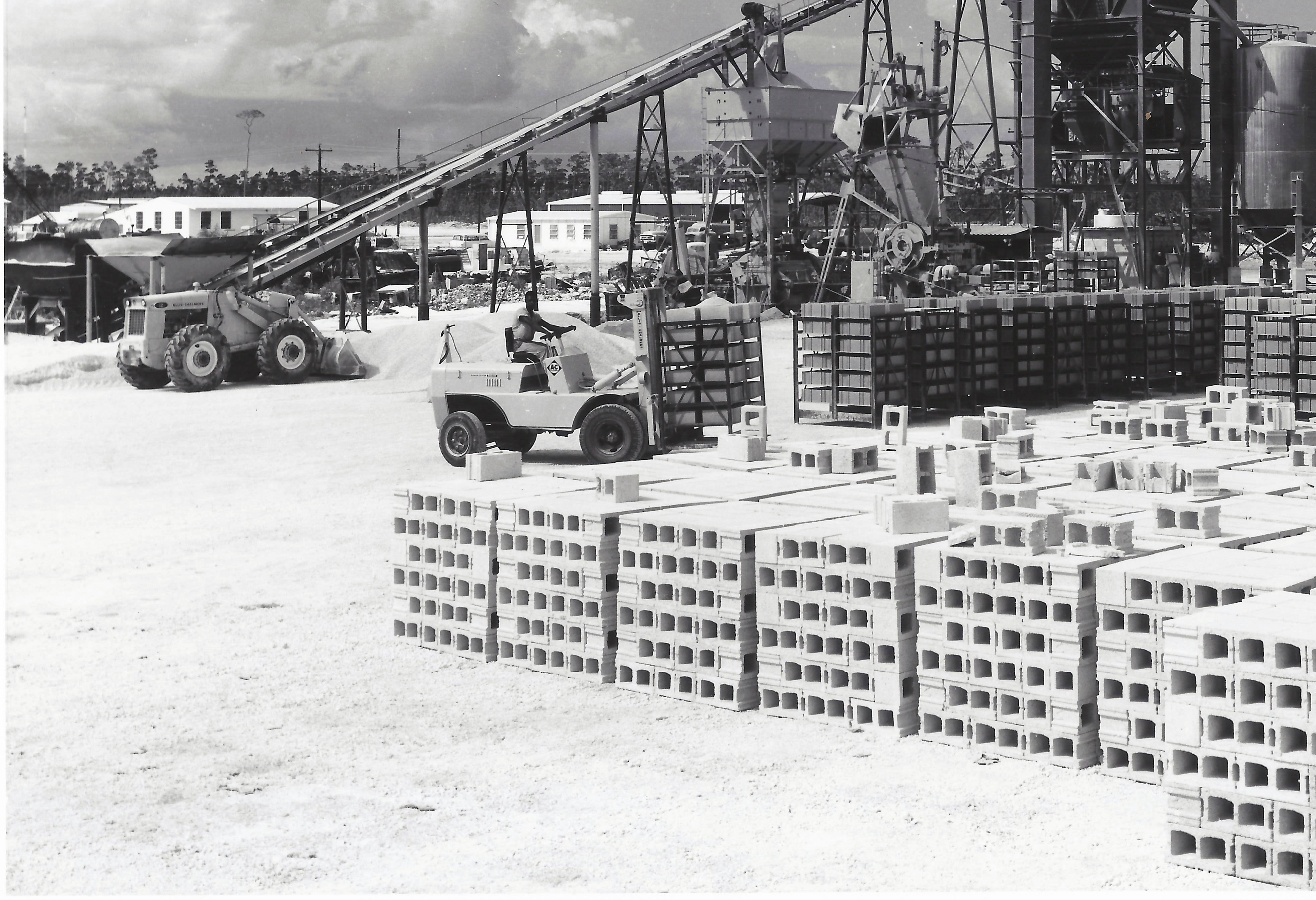 Operation at Cement Plant, early 1960's