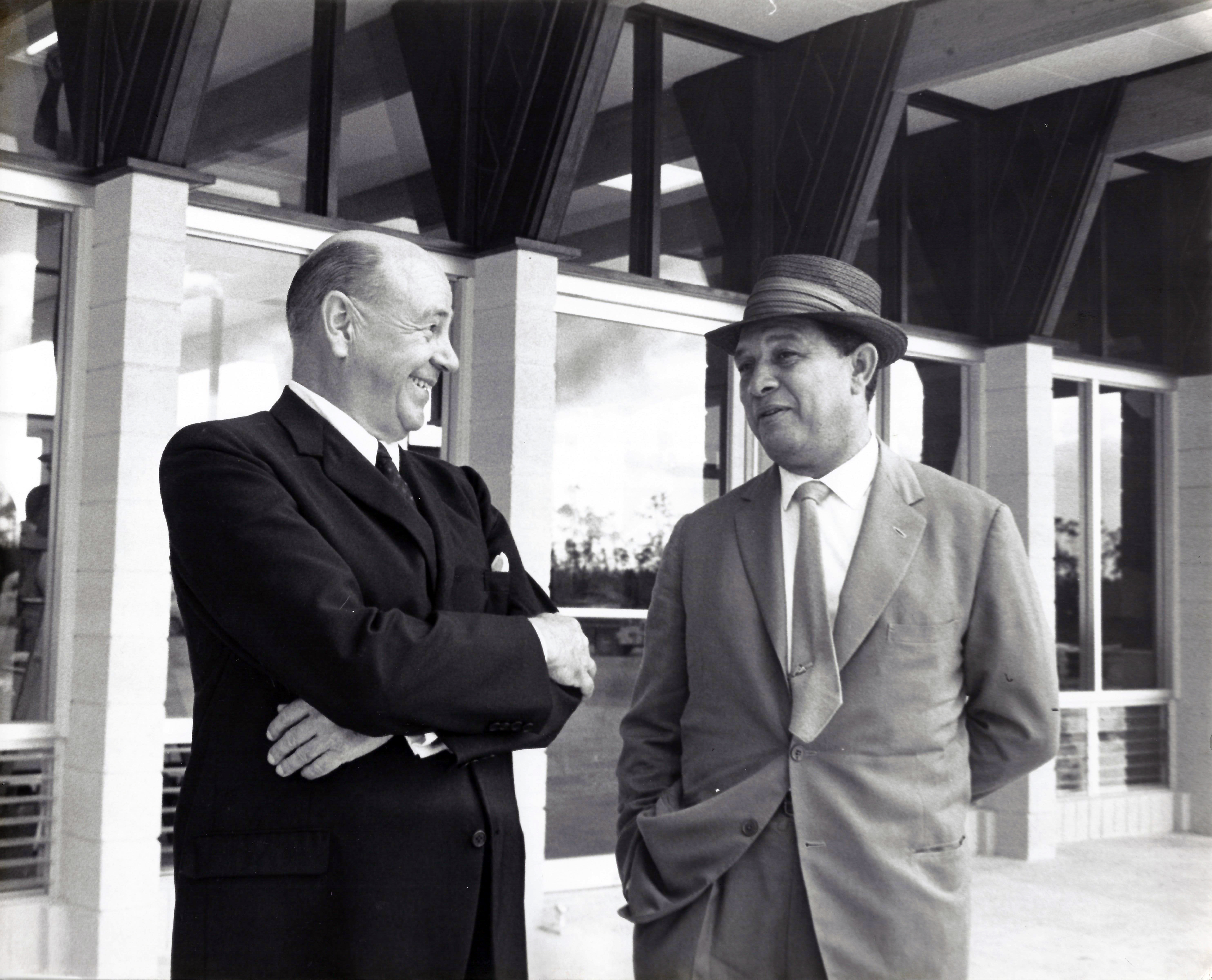 Wallace Groves at Freeport Airport, 1960's