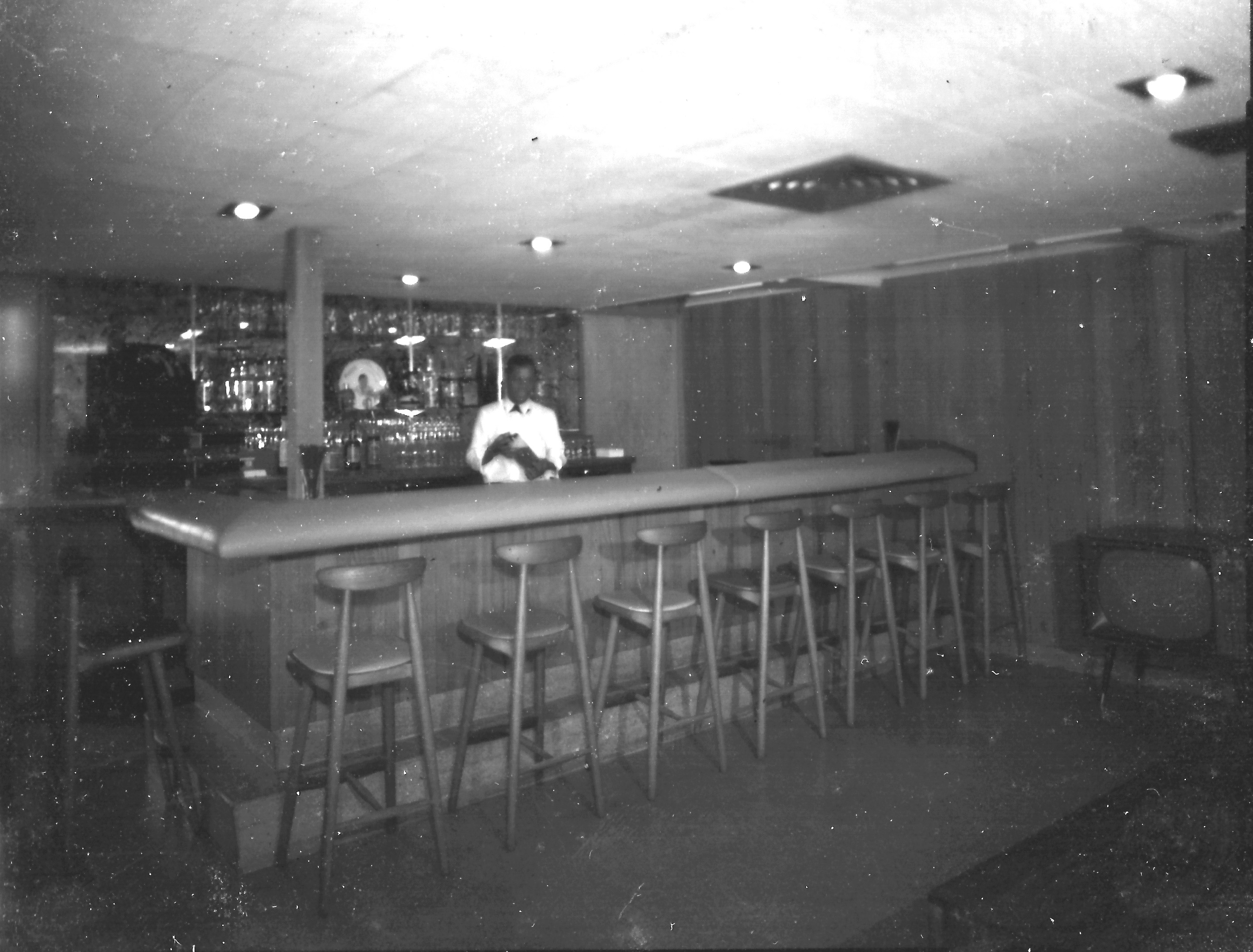 Interior view of the Caravel Club, 1960's