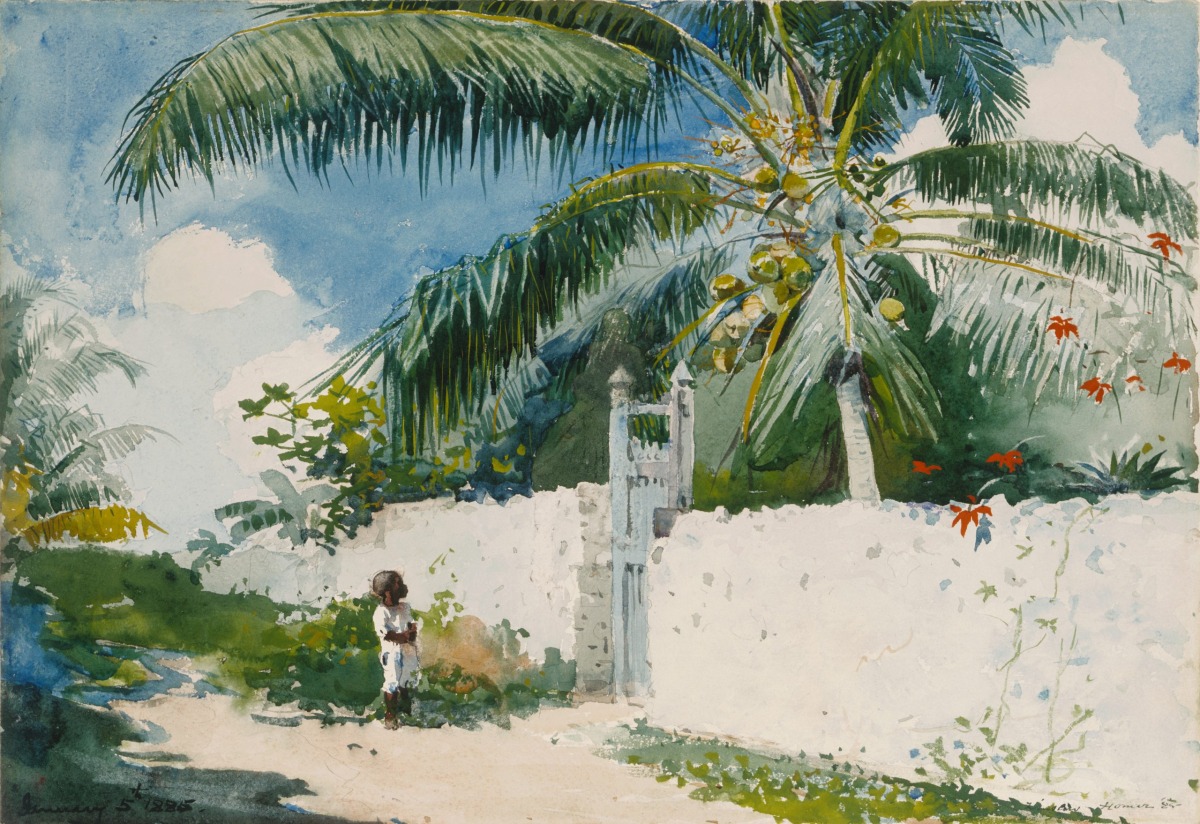 Winslow Homer - A Garden in Nassau