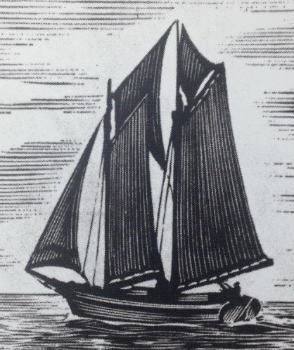 Dart, a schooner used at the beginning of the inter-island mail service.