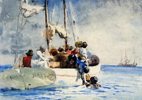 Sponge Fishing - Winslow Homer - 1885