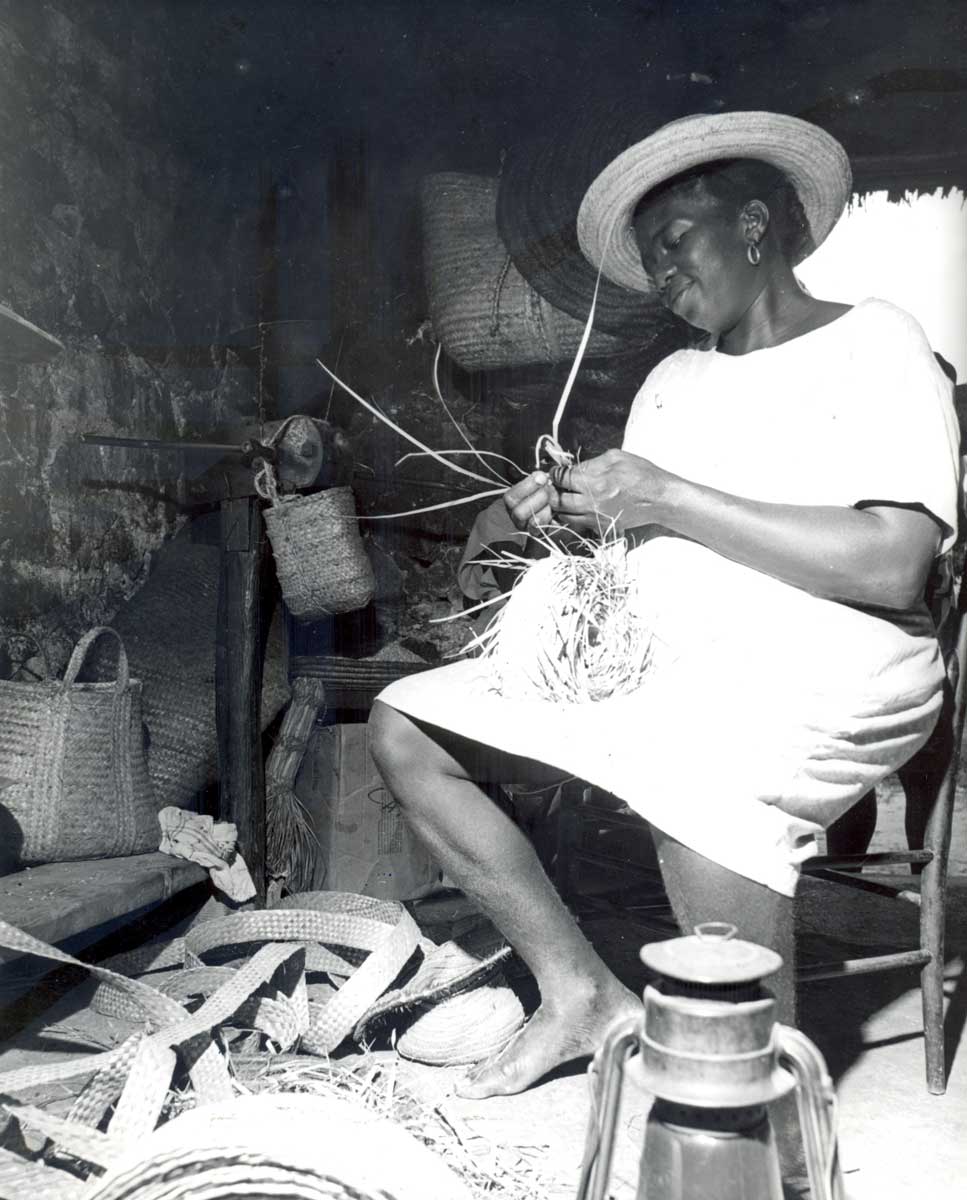 Woman Plaiting Straw