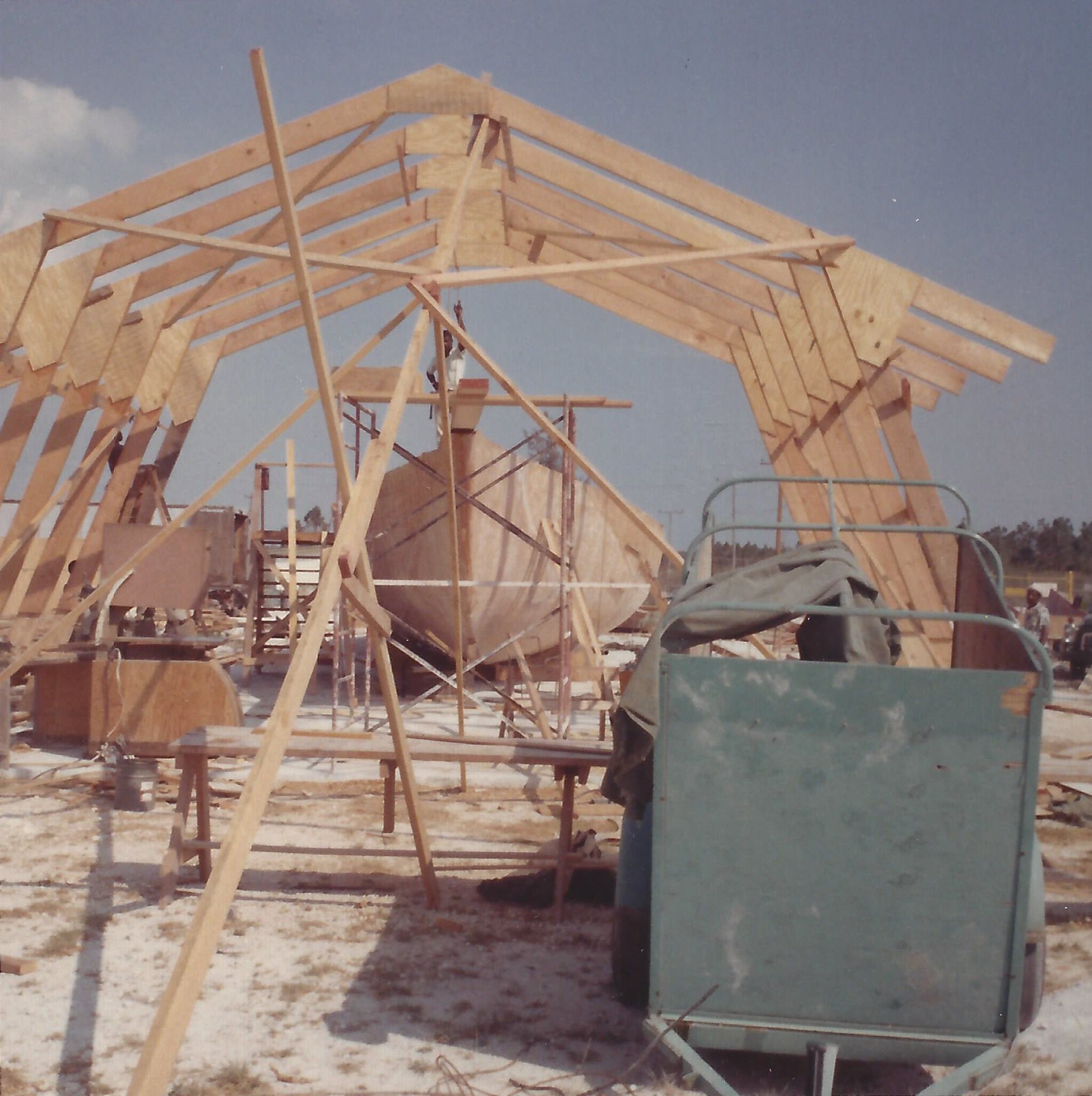 The Windward Passage under construction at Freeport Harbour, 1960's