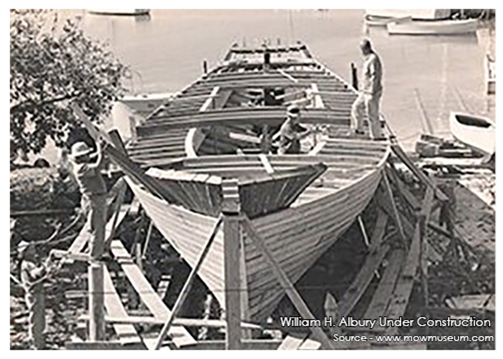 The William H. Albury Under Construction