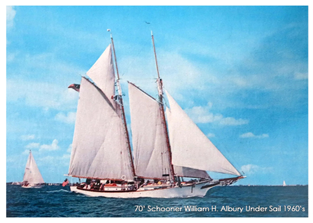 The William H. Albury Under Sail