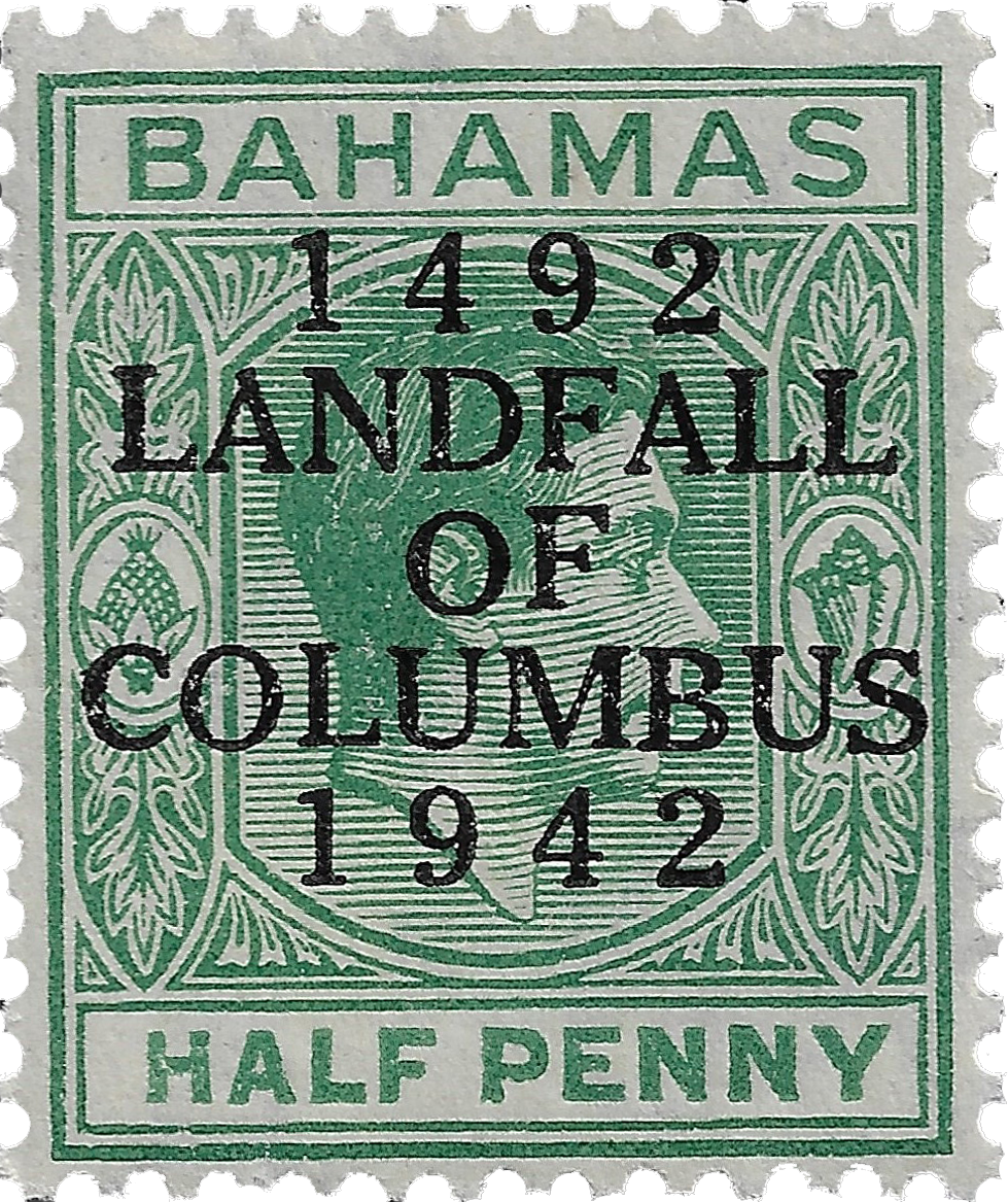 .5c 1942, Half Penny, 1492 Landfall of Columbus