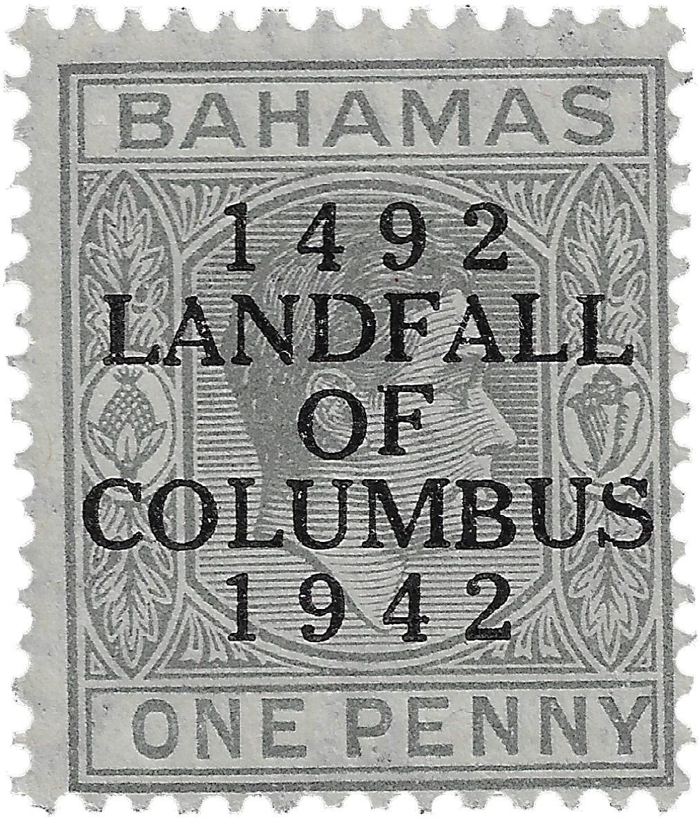 1c 1942, One Penny, 1492 Landfall of Columbus