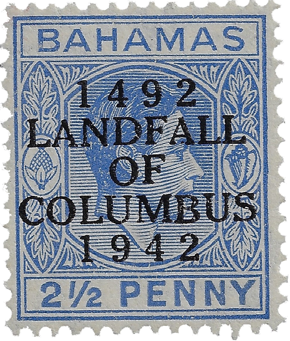 2.5c 1942, Two and One Half Penny, 1492 Landfall of Columbus