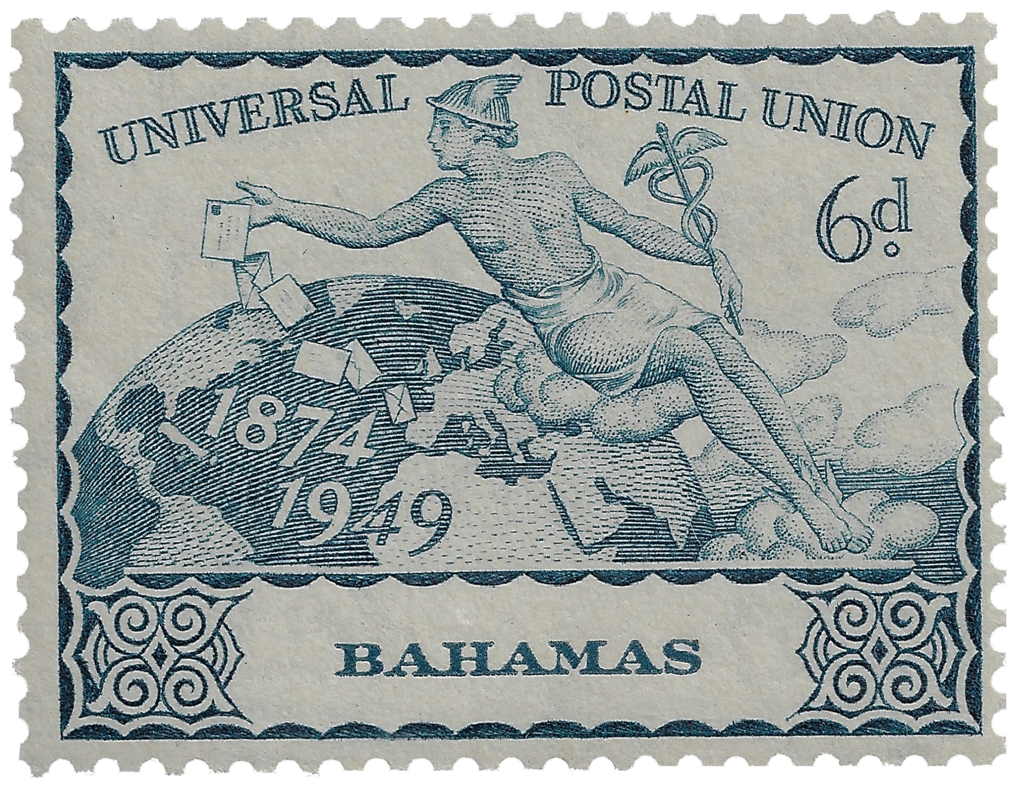 6d 1949, Universal Posta Union 1874-1949