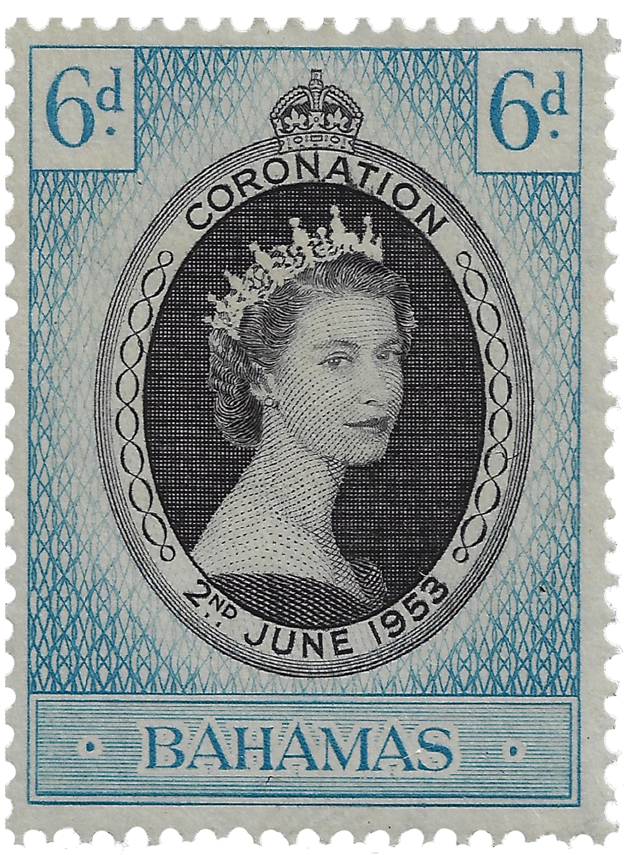 6d 1953, Coronation, 2nd June 1953