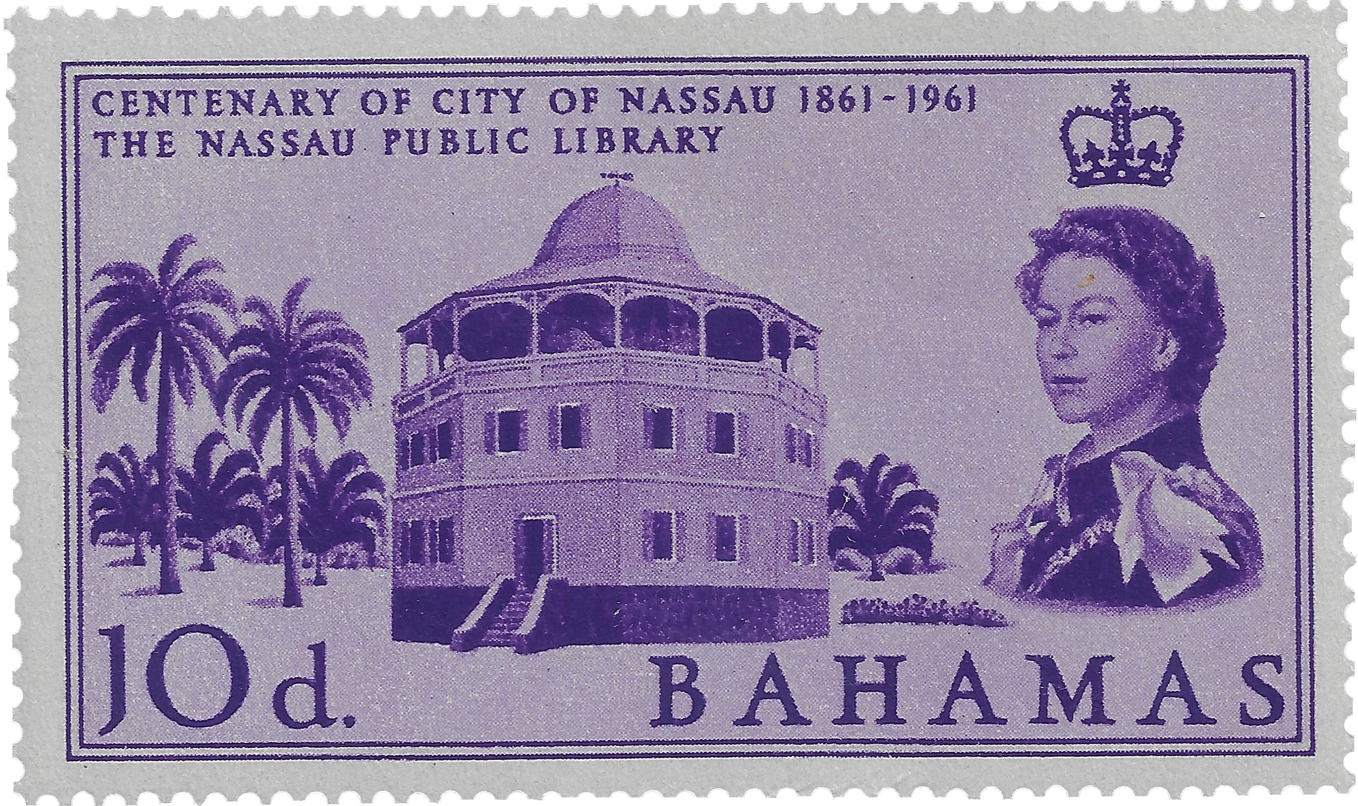 10d 1962, Centenary of City of Nassau 1861-1961