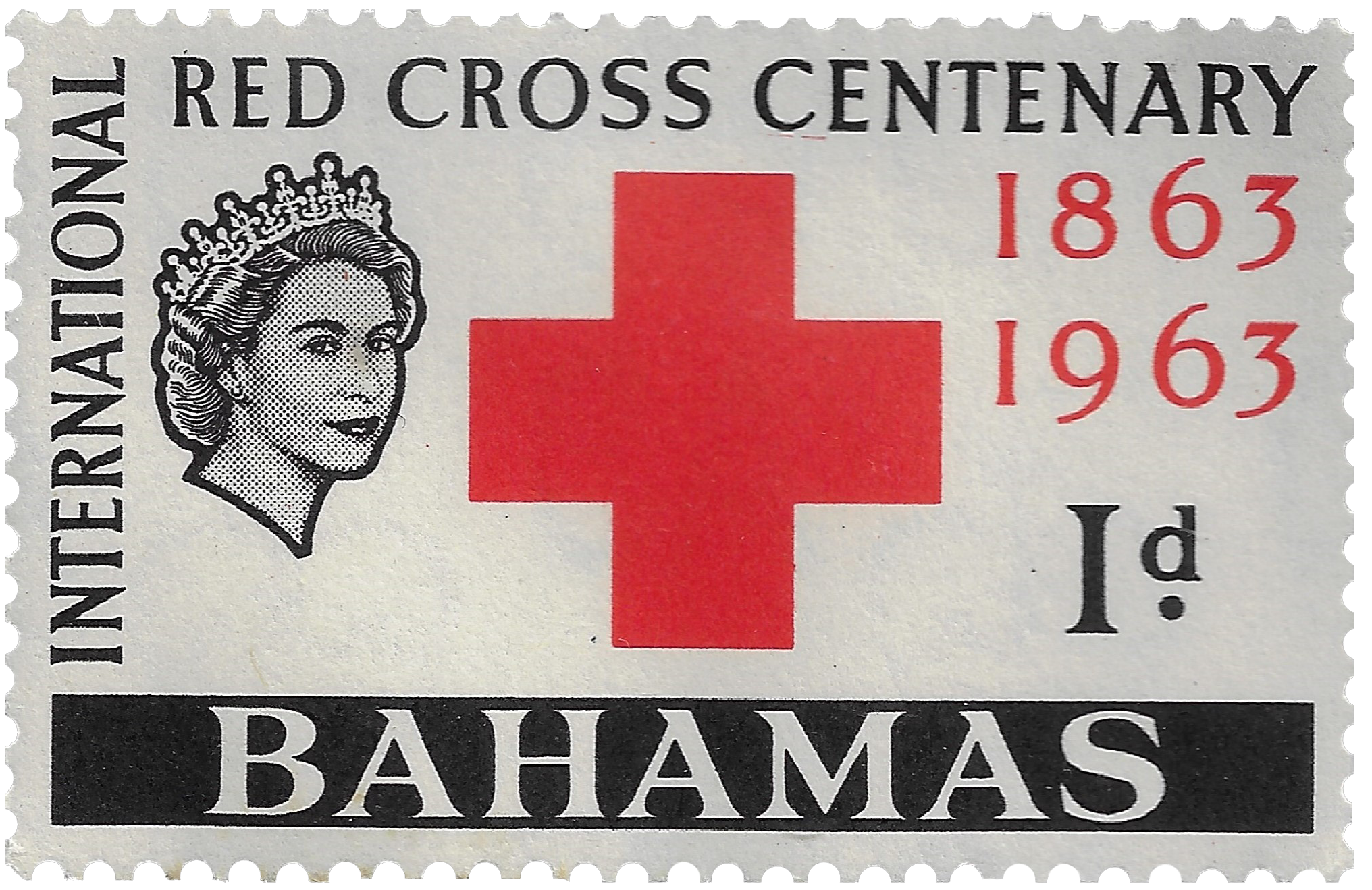 1d 1963, International Red Cross Centenary 1863-1963