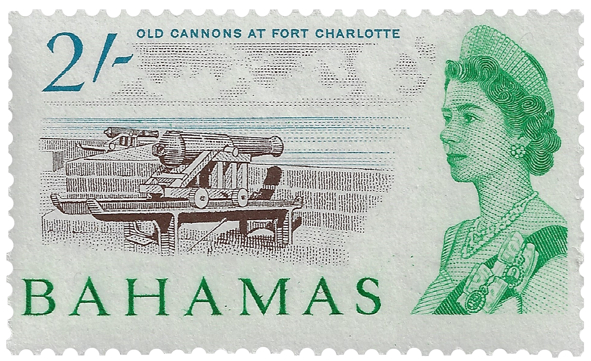 2s 1965, Old Cannons at Fort Charlotte