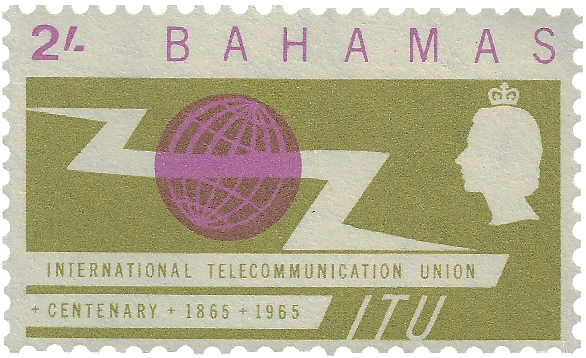 2s 1965, International Telecommunication Union and Centenary 1865-1965