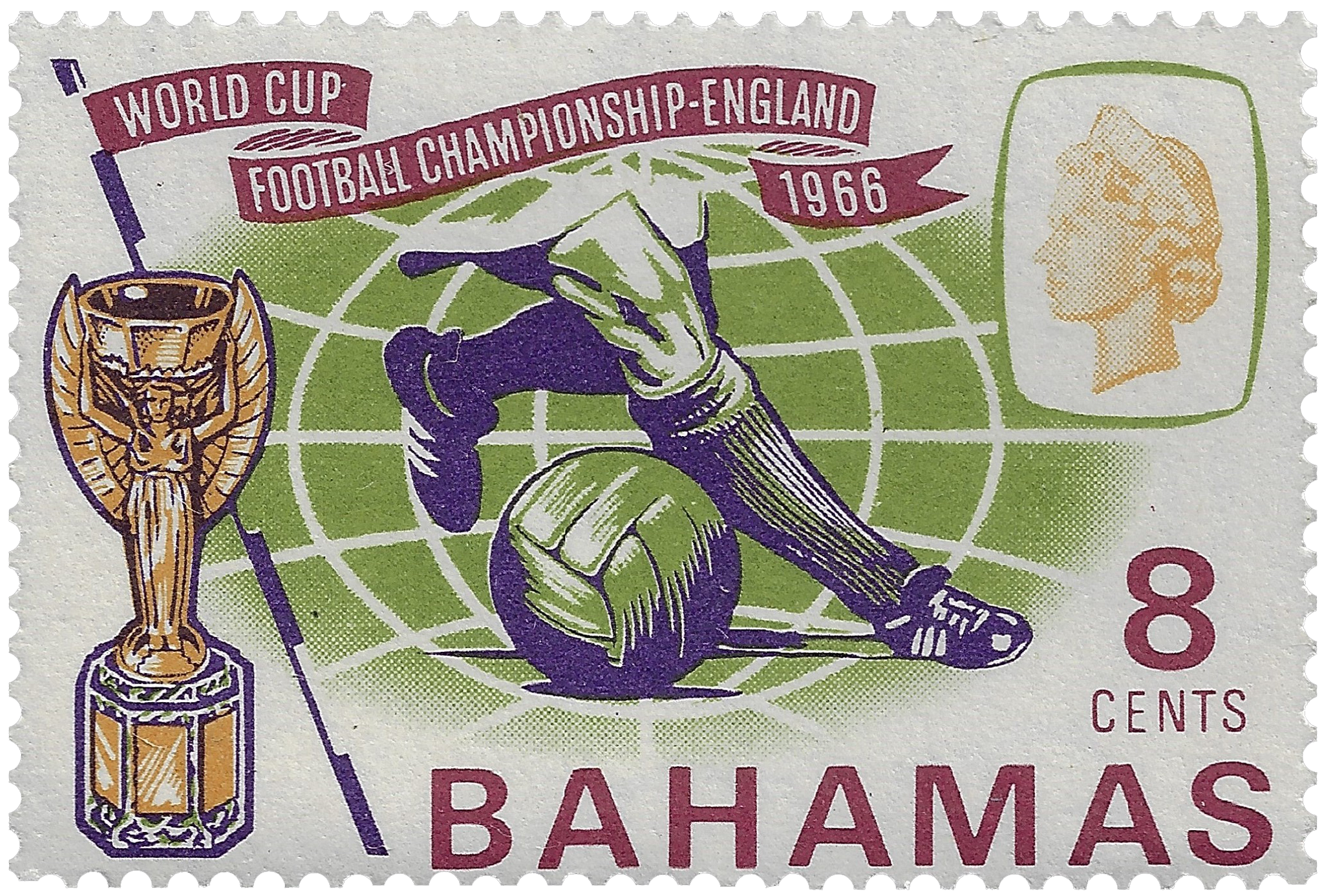 8c 1966, World Cup Football Championship-England