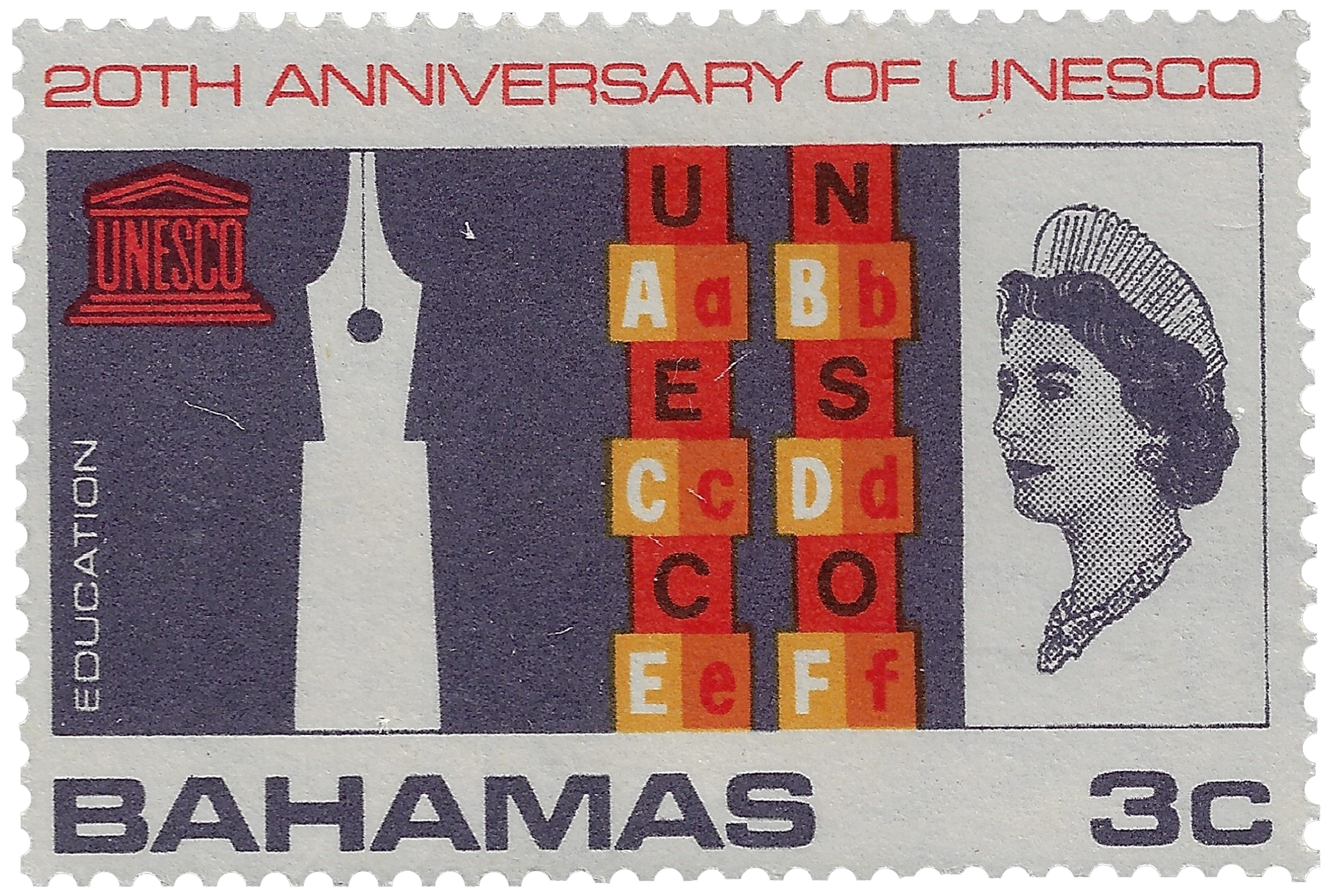 3c 1966, 20th Anniversary of UNESCO, Education