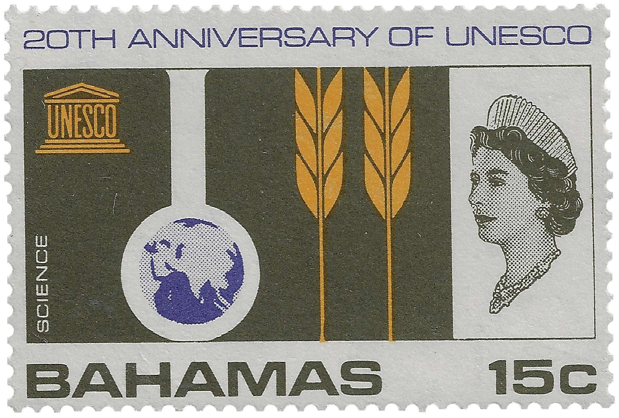 15c 1966, 20th Anniversary of UNESCO, Science