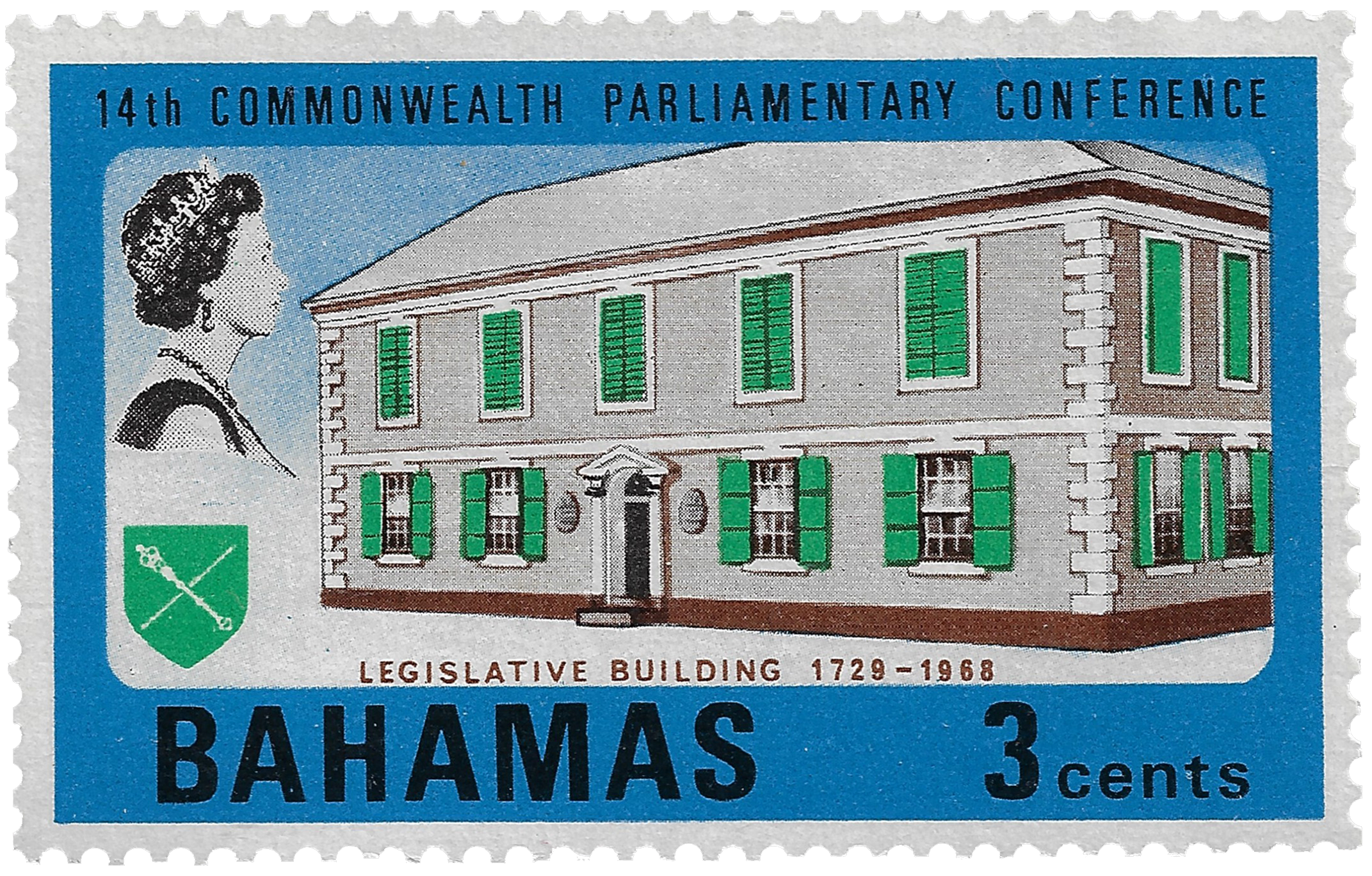 3c 1968, Fourteenth Commonwealth Parliamentary Conference, Legislative Building 1729-1968