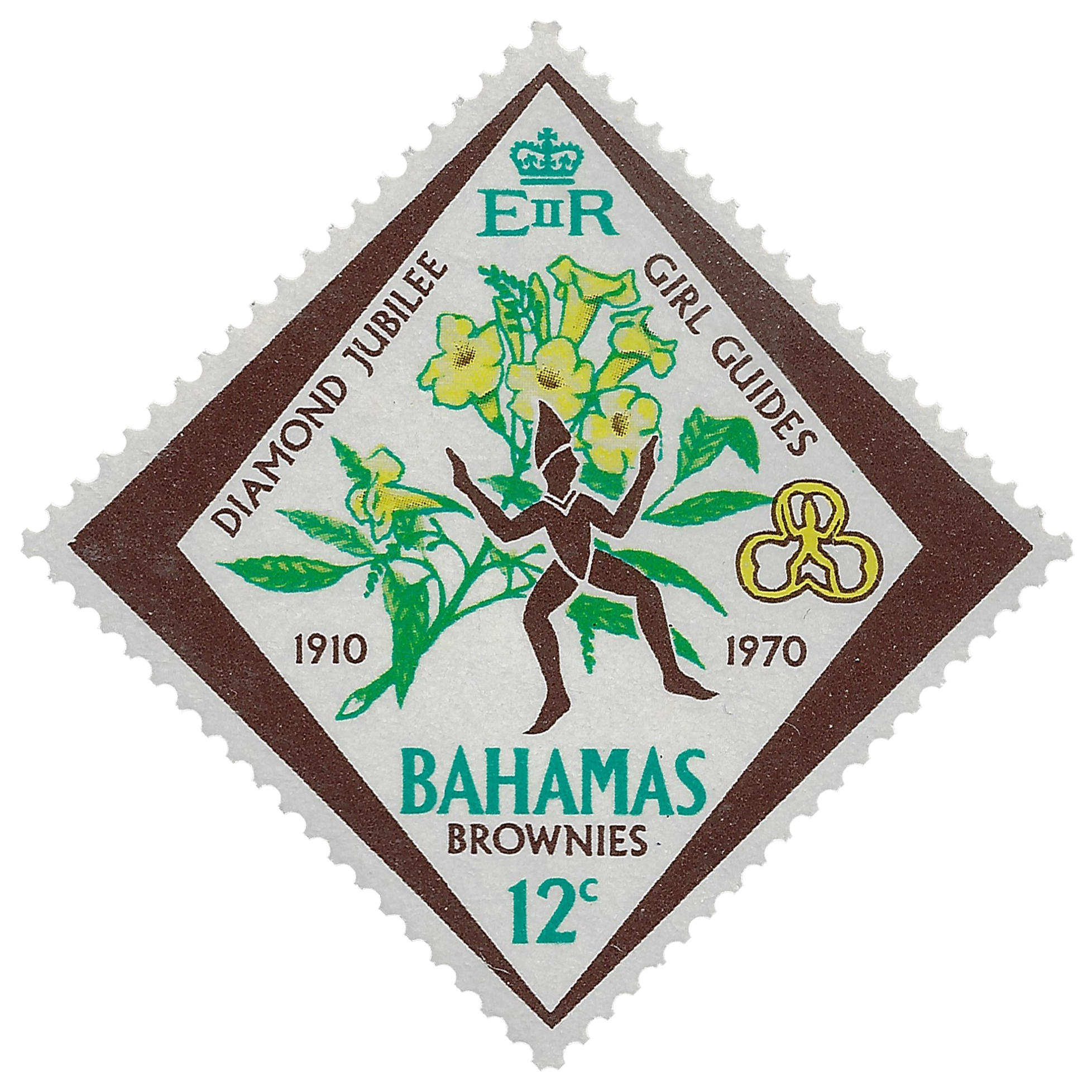 12c 1970, Diamond Jubilee Girl Guides 1910-1970, Brownies