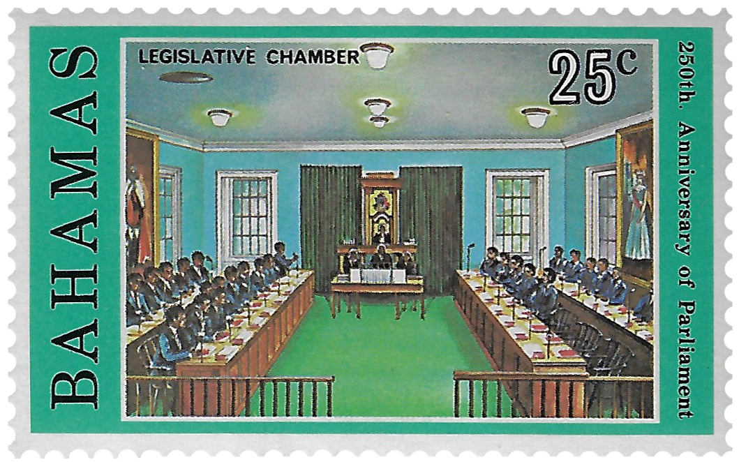 25c 1979, 250st Anniversary of Parliament, Legislative Chamber