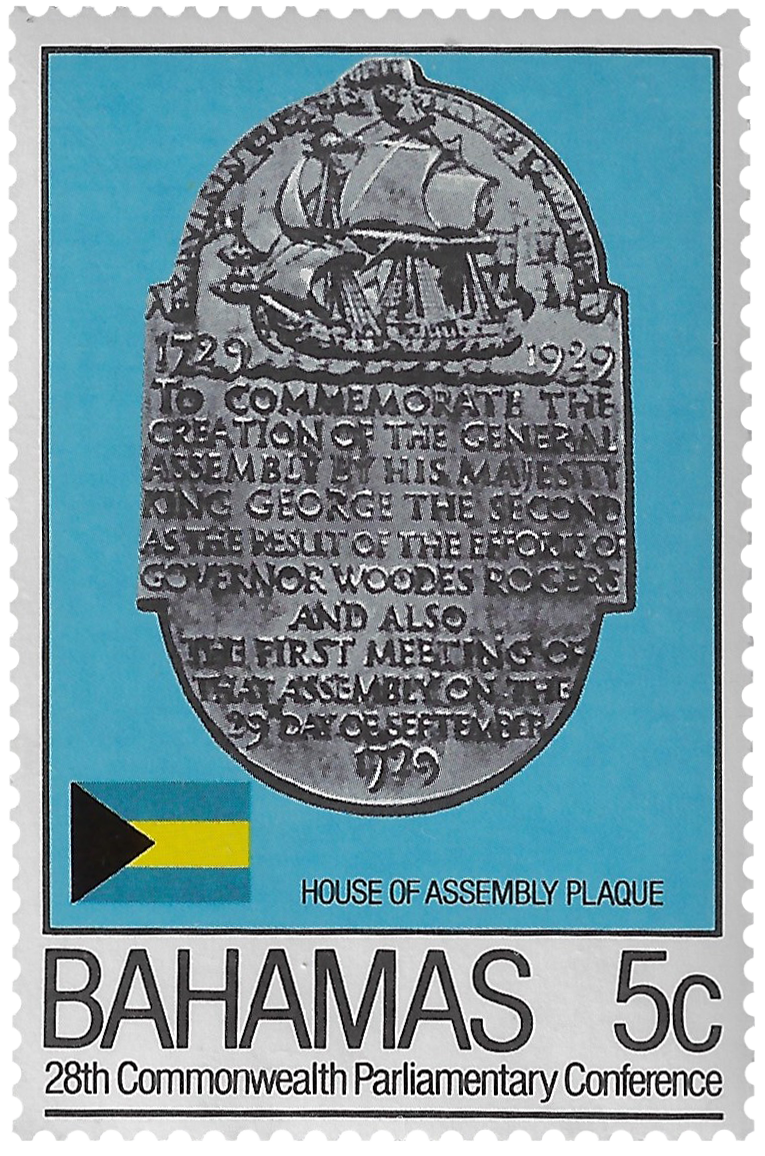 5c 1982, House of Assembly Plaque