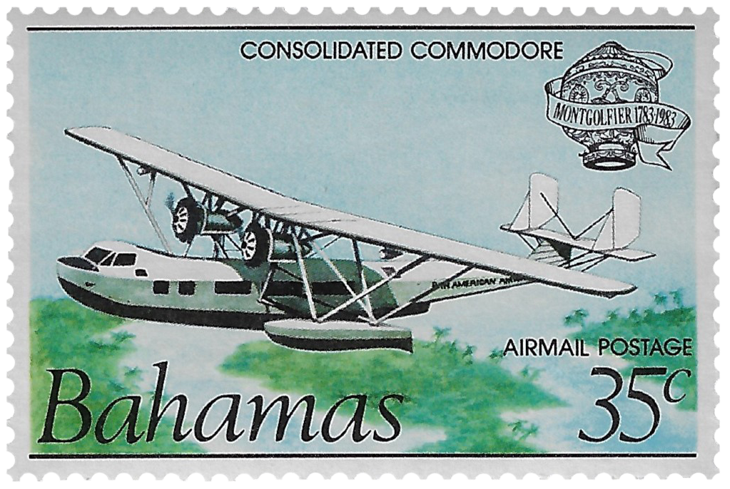35c 1983, Airmail Postage, Consolidated Commodore