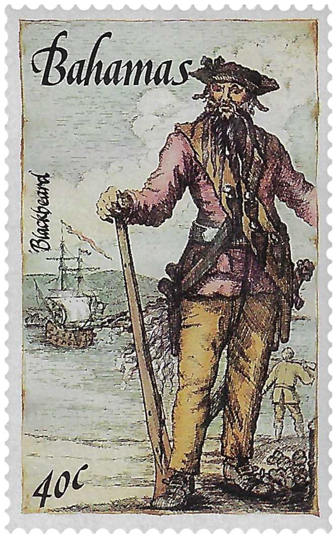 40c 1987, Blackbeard