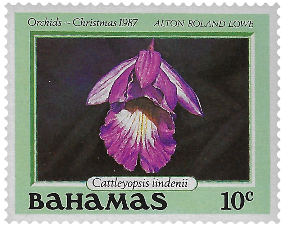 10c 1987, Orchids - Christmas, Cattleyopsis lindenii, Alton Roland Lowe