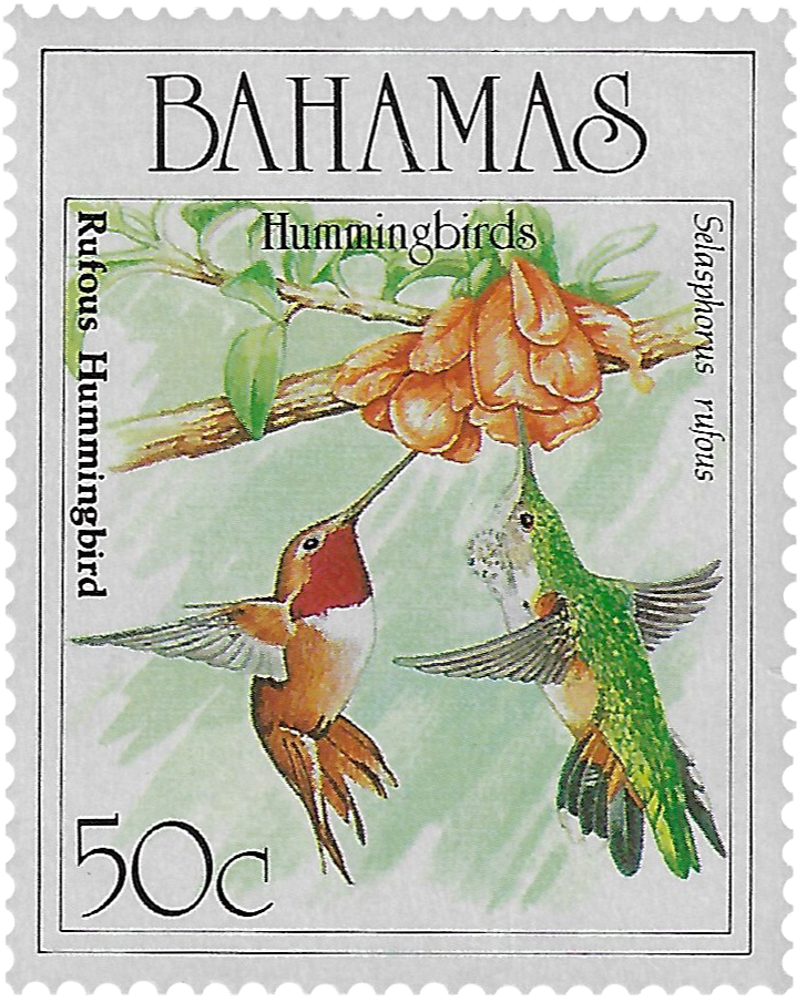 50c 1989, Hummingbirds, Rufous Hummingbird