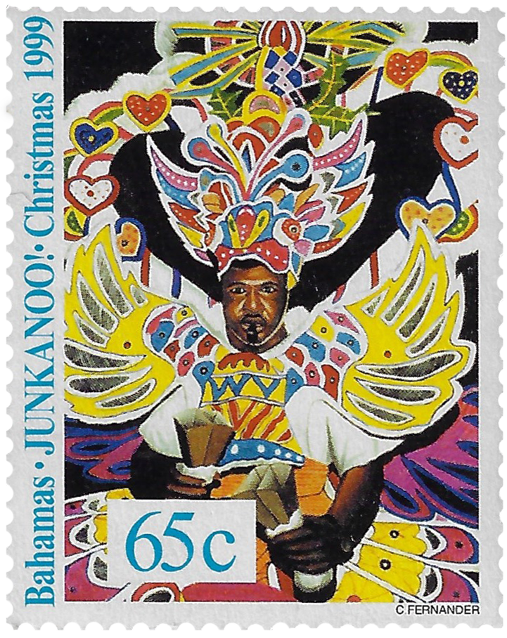 65c 1999, Christmas, Junkanoo, C. Fernander