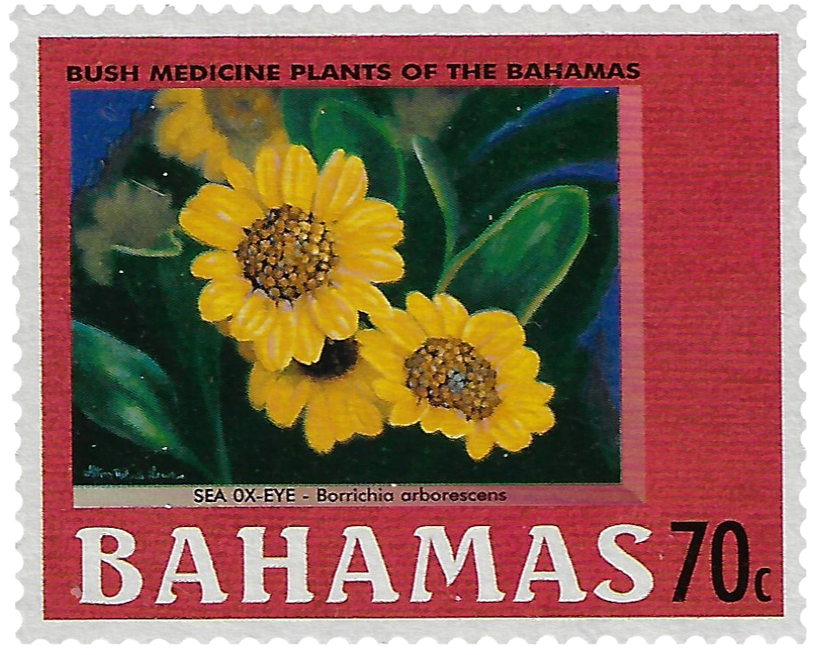 70c 2002, Bush Medicine Plants of the Bahamas, Sea Ox-Eye